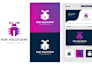 do modern timeless, tech, crypto, startup, and app logo